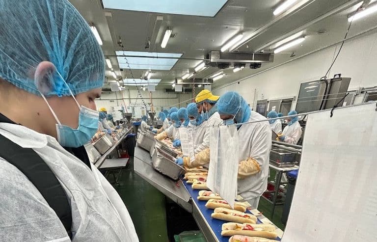 Sandwich line inspection